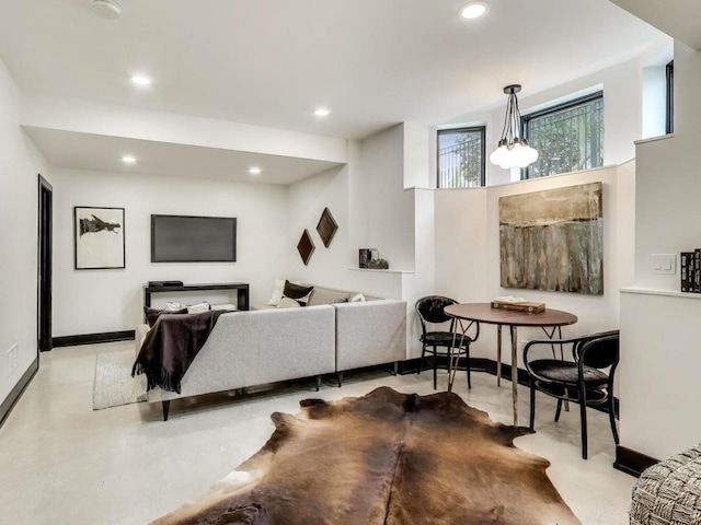 2457 N Talman Ave, Chicago, IL 60647 - living room with recessed lighting and baseboards