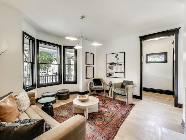 2457 N Talman Ave, Chicago, IL 60647 - living area featuring light wood finished floors and baseboards