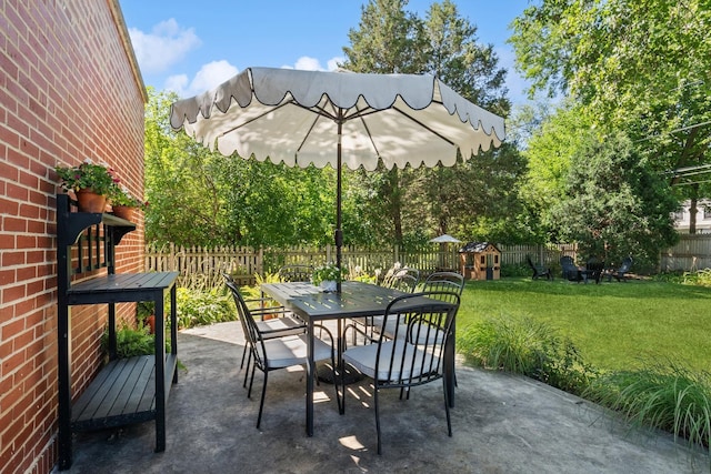 298 Dickens St, Northfield, IL 60093 - view of patio with outdoor dining area