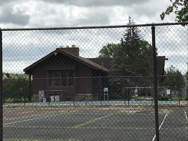 view of tennis court