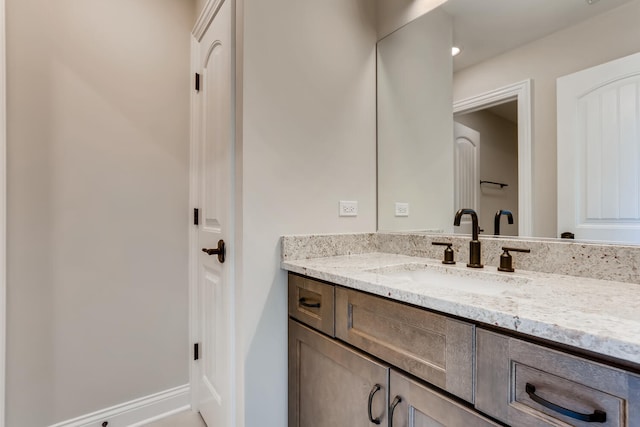 bathroom featuring vanity