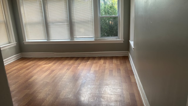 unfurnished room featuring hardwood / wood-style floors