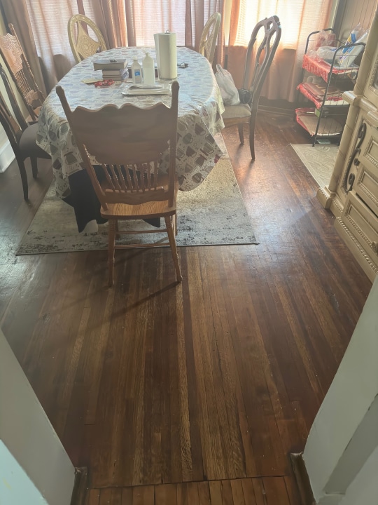 dining room featuring hardwood / wood-style flooring