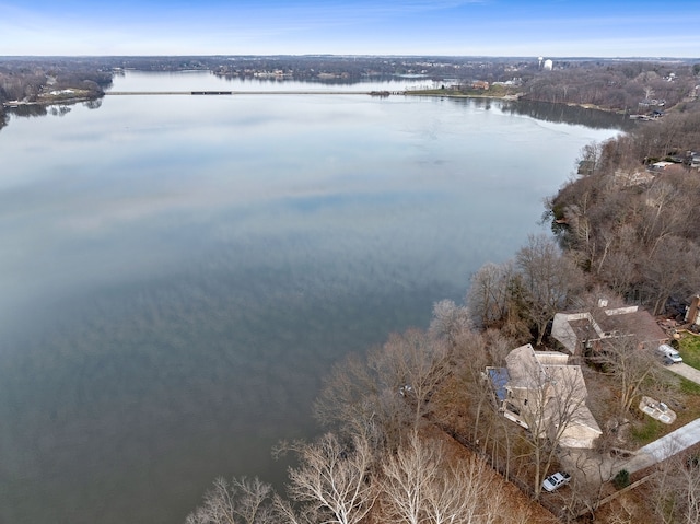 1210 Lakeridge Ct, Danville, IL 61832 - aerial view of property's location featuring a large body of water