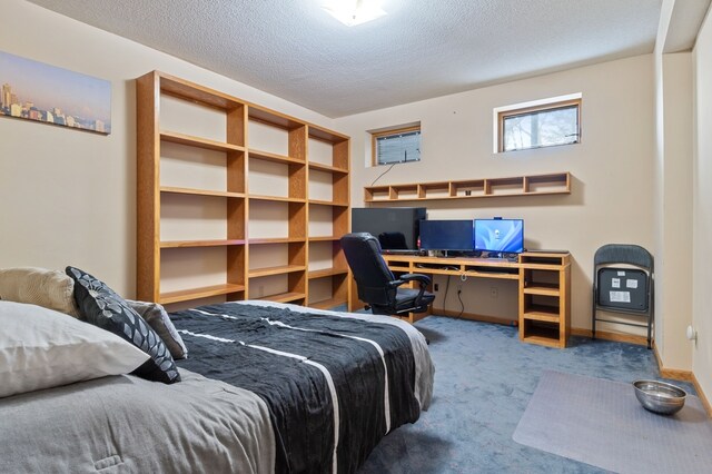 1210 Lakeridge Ct, Danville, IL 61832 - carpeted bedroom with a textured ceiling and baseboards
