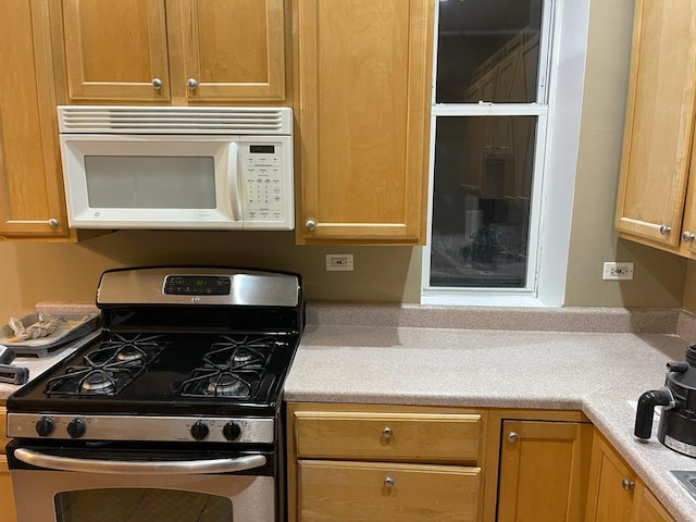 kitchen featuring stainless steel gas range oven