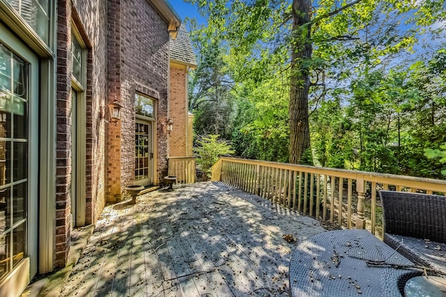 view of patio / terrace with a deck