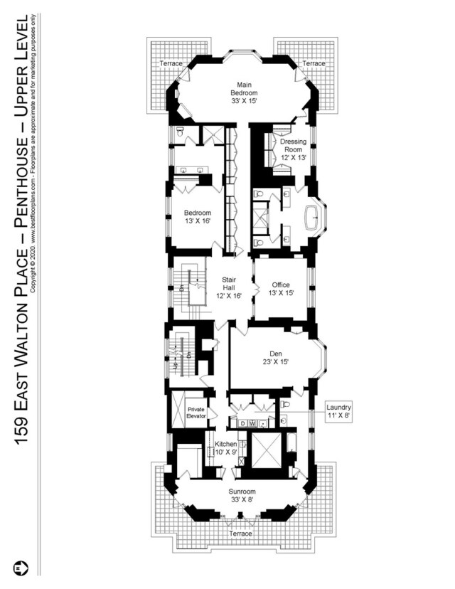 159 E Walton Pl Unit Ph, Chicago, IL 60611 - home floor plan