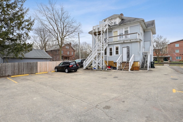 exterior space featuring a balcony