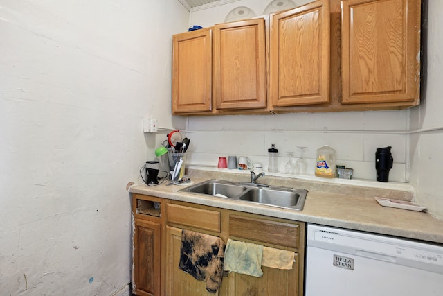 kitchen with sink and dishwasher