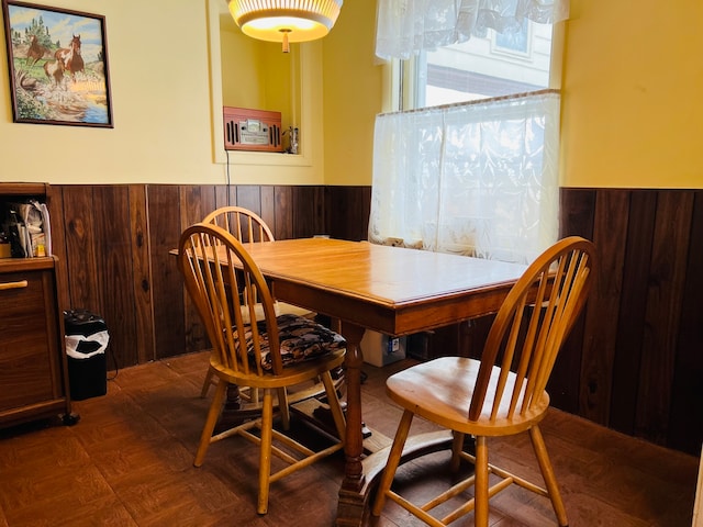 view of dining area