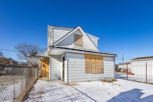 view of rear view of property