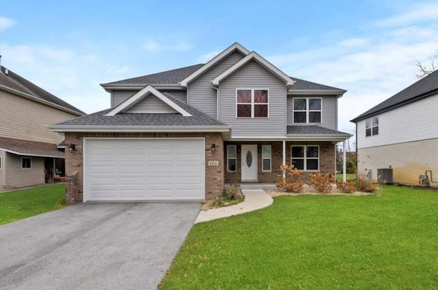 view of front of house with a front yard