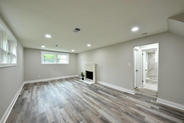 interior space featuring hardwood / wood-style floors