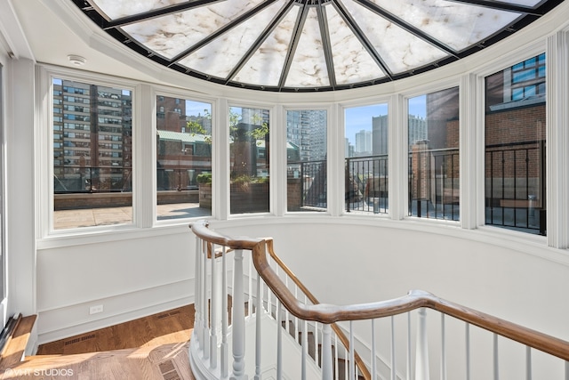 sunroom / solarium with a wealth of natural light