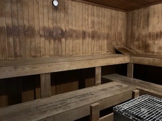 view of sauna