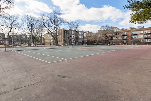 view of tennis court