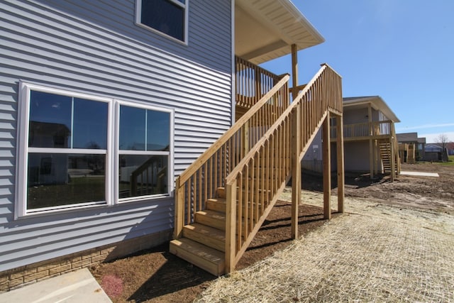 exterior space featuring a deck