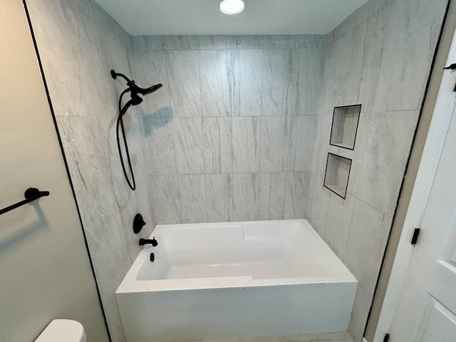full bathroom featuring shower / bathing tub combination
