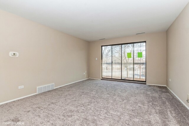 view of carpeted empty room