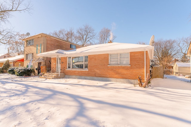 view of rear view of house