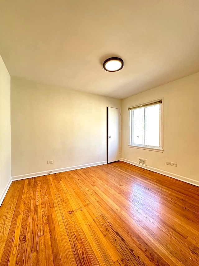 empty room featuring light hardwood / wood-style flooring