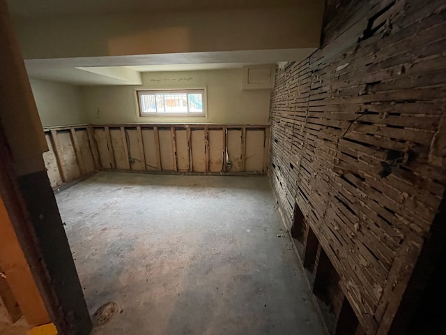 view of basement