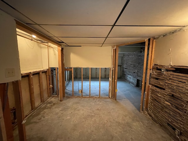 view of basement