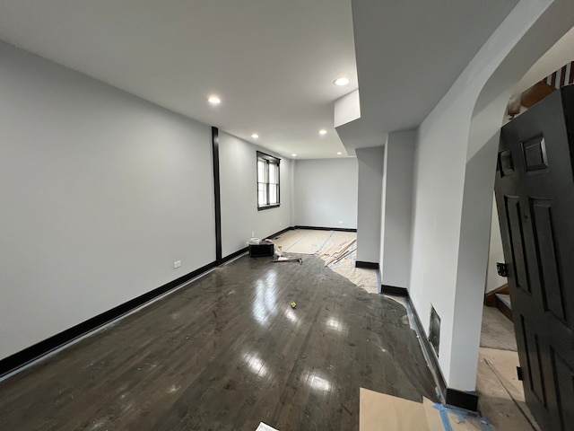 interior space featuring light wood-type flooring