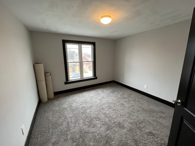 view of carpeted empty room