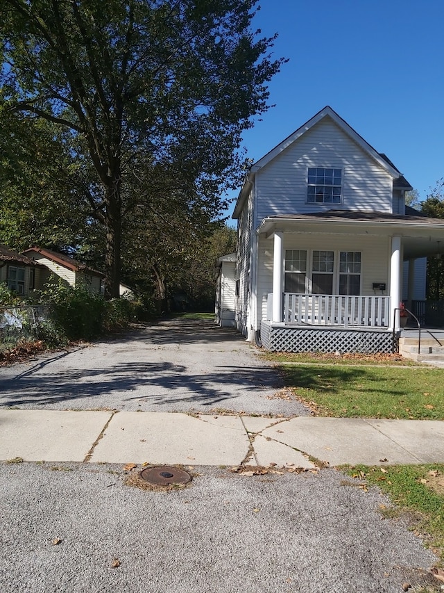 bungalow with a porch