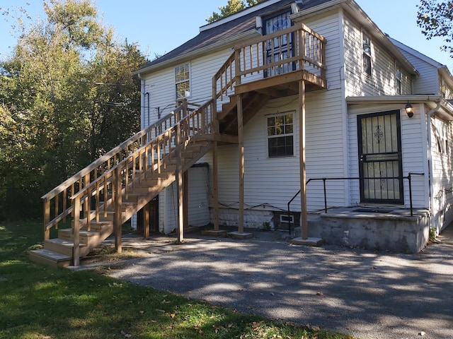 view of rear view of property