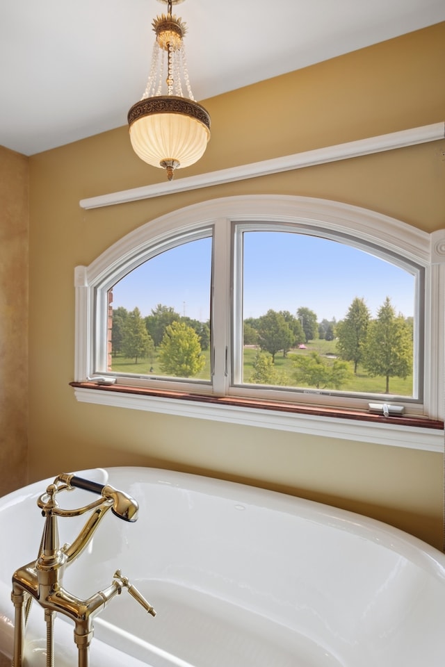 bathroom featuring a bathing tub