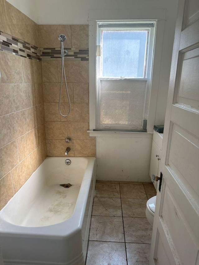 full bath featuring shower / bathing tub combination and toilet