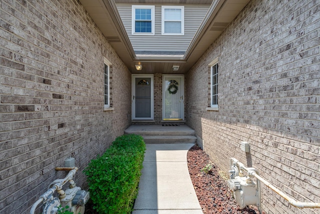 19154 Crescent Dr, Mokena, IL 60448 - doorway to property with brick siding