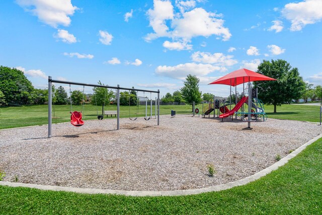 19154 Crescent Dr, Mokena, IL 60448 - community playground with a yard