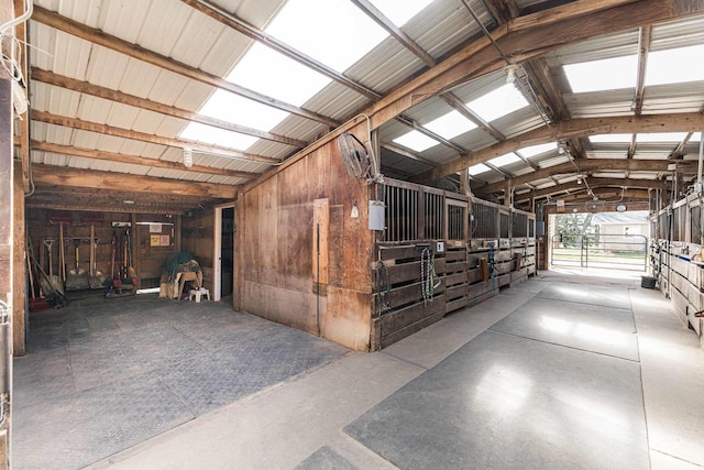 view of horse barn