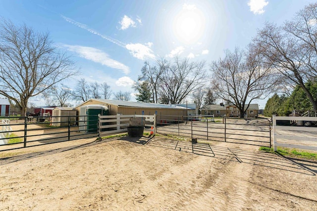 view of horse barn