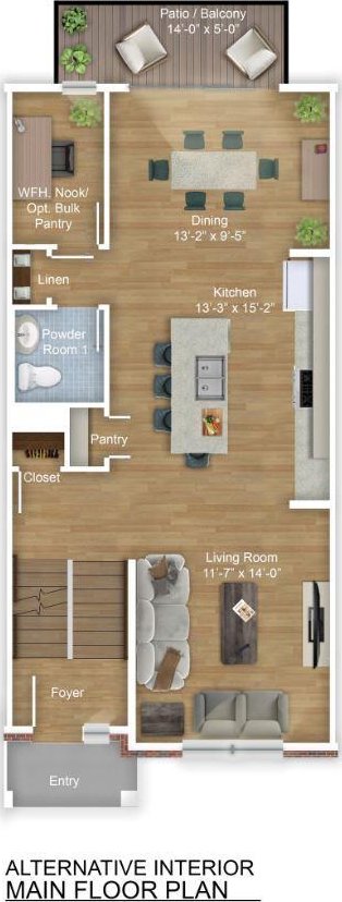 180 N E River Rd Unit E, Des Plaines, IL 60016 - floor plan