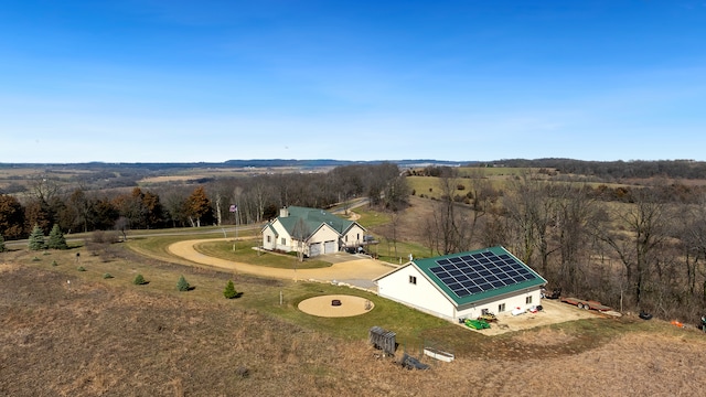 view of aerial view