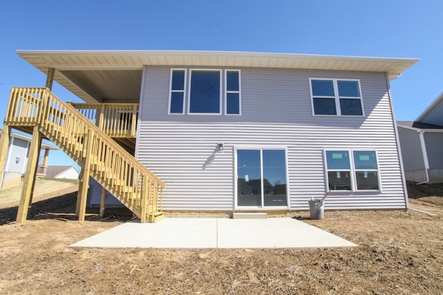 back of house featuring a patio area