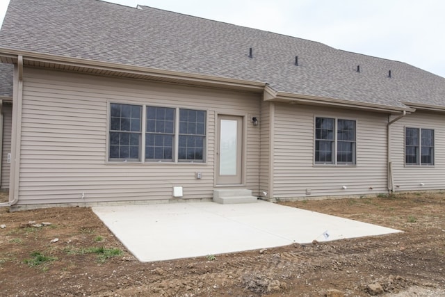 back of house featuring a patio area