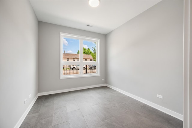 view of tiled empty room