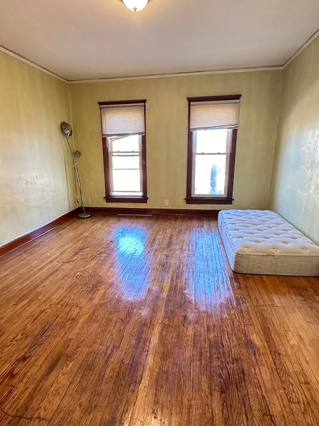 empty room featuring hardwood / wood-style floors