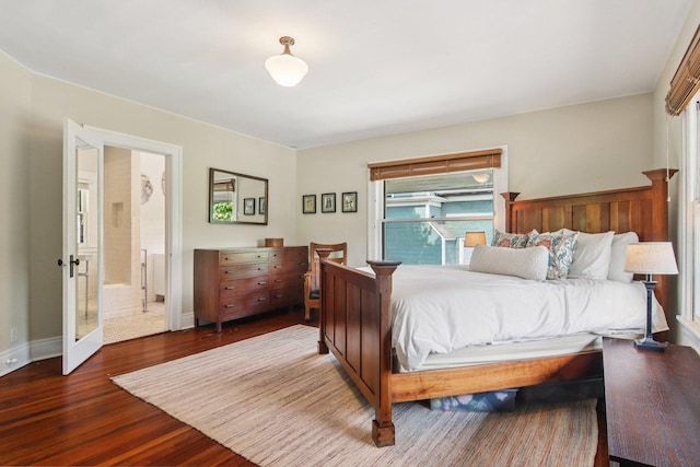 412 Pleasant St, Oak Park, IL 60302 - bedroom featuring wood finished floors and ensuite bath