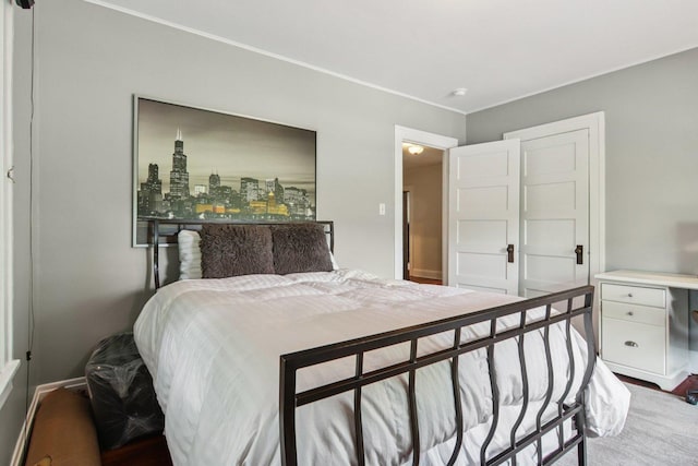 412 Pleasant St, Oak Park, IL 60302 - bedroom featuring crown molding and baseboards