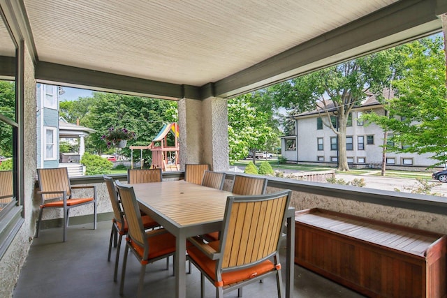 412 Pleasant St, Oak Park, IL 60302 - view of patio / terrace featuring outdoor dining area