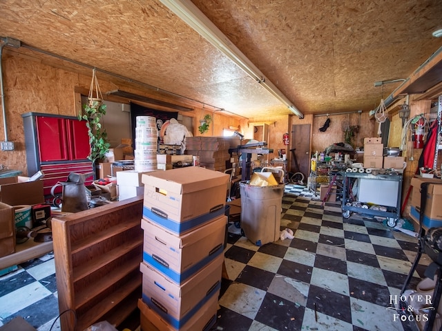 view of storage room