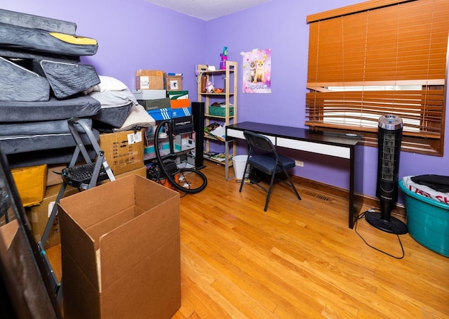 39 Mill Pond Dr, Glendale Heights, IL 60139 - office area featuring wood finished floors
