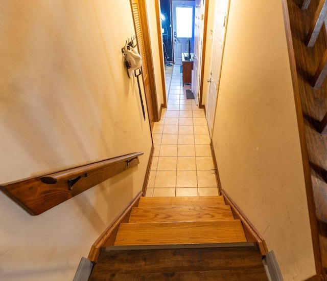 39 Mill Pond Dr, Glendale Heights, IL 60139 - stairs with tile patterned floors